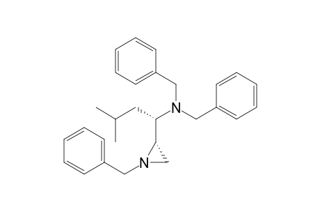 (1S)-3-methyl-N,N-bis(phenylmethyl)-1-[(2S)-1-(phenylmethyl)-2-aziridinyl]-1-butanamine