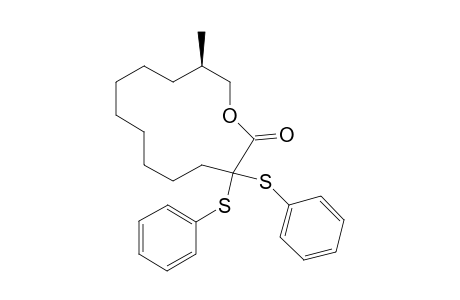 (12R)-12-methyl-3,3-bis(phenylsulfanyl)-1-oxacyclotridecan-2-one