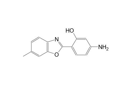 5-amino-2-(6-methyl-1,3-benzoxazol-2-yl)phenol