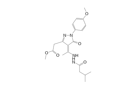 1H-pyrazole-3-acetic acid, 4,5-dihydro-1-(4-methoxyphenyl)-4-[1-[2-(3-methyl-1-oxobutyl)hydrazino]ethylidene]-5-oxo-, methyl ester, (4Z)-