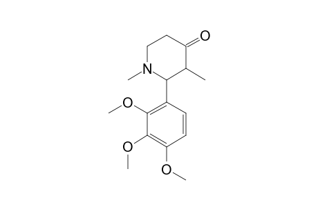 TRANS-1,3-DIMETHYL-2-(2,3,4-TRIMETHOXYPHENYL)-4-PIPERIDONE
