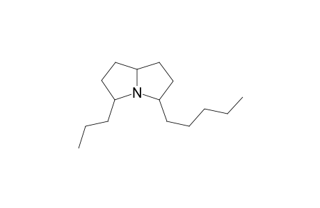 5-Propyl-3-pentylpyrrolizidine