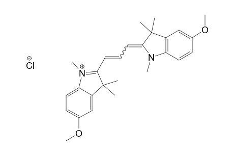 3H-Indolium, 2-[3-(1,3-dihydro-5-methoxy-1,3,3-trimethyl-2H-indol-2-ylidene)-1-propenyl]-5-methoxy-1,3,3-trimethyl-, chloride