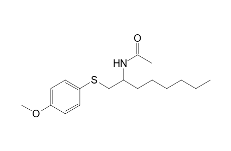 2-Acetamido-1-[(4-methoxyphenyl)thio]octane