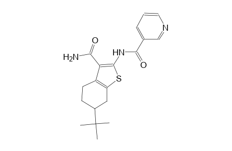 Nicotinamide, N-(6-tert-butyl-3-carbamoyl-4,5,6,7-tetrahydrobenzo[b]thiophen-2-yl)-