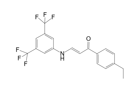 (2E)-3-[3,5-Bis(trifluoromethyl)anilino]-1-(4-ethylphenyl)-2-propen-1-one
