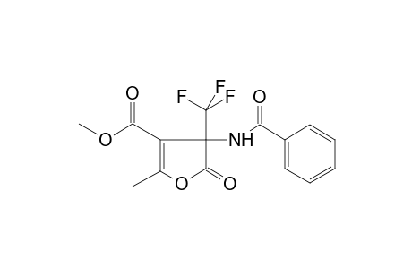 3-Furancarboxylic acid, 4-(benzoylamino)-4,5-dihydro-2-methyl-5-oxo-4-(trifluoromethyl)-, methyl ester
