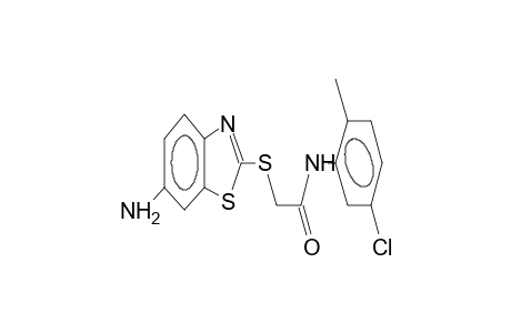 acetamide, 2-[(6-amino-2-benzothiazolyl)thio]-N-(5-chloro-2-methylphenyl)-