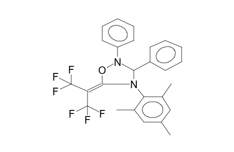2,3-DIPHENYL-4-(2,4,6-TRIMETHYLPHENYL)-5-HEXAFLUOROISOPROPYLIDENE-1,2,4-OXADIAZOLIDINE