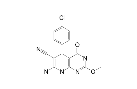 7-AMINO-5-(4-CHLOROPHENYL)-6-CYANO-5,8-DIHYDRO-2-METHOXY-PYRIDO-[2,3-D]-PYRIMIDIN-4(3H)-ONE