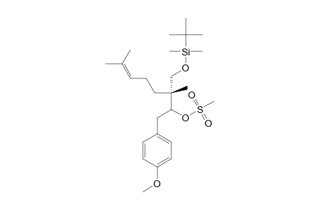 3-{[(t-Butyl)dimethylsilyloxy]methyl}-1-(4'-methoxyphenyl)-3,7-dimethyloct-6-en-2-yl-Methanesulfonate