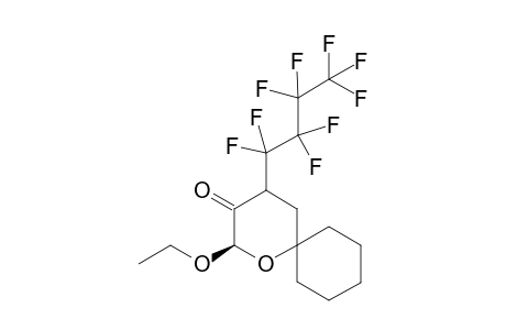 (2R*,4R* / 4S*)-2-Ethoxy-4-(perfluorobutyl)-1-oxa-spiro[5.5]undec-3-one