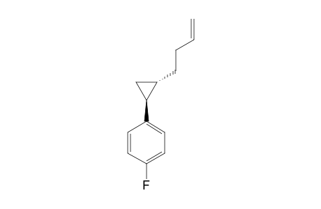 TRANS-1(S*)-(3-BUTENYL)-2(S*)-(PARA-FLUOROPHENYL)-CYCLOPROPANE;MAJOR-ISOMER