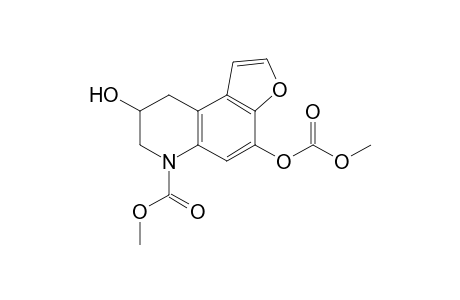 Methyl (+-)-8,9-Dihydro-8-hydroxy-4-[(methoxycarbonyl)oxy]furo[3,2-f]quinoline-6(7H)-carboxylate