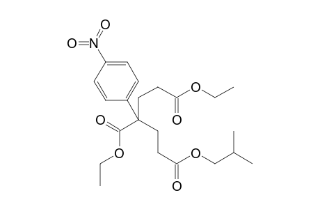 (1,3)-Diethyl - (5)-Isobutyl 3-(p-nitrophenyl)-1,3,5-pentanetricarboxylate