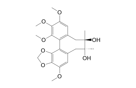 SZ-M10' [(7S,8R,R-biar)-1,2-(methylenedioxy)-6,7,8,9-tetrahydro-3,12,13,14-tetramethoxy-7,8-dimethyl-8-dibenzo[a,c]cycloocteneol]
