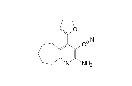 2-amino-4-(2-furyl)-6,7,8,9-tetrahydro-5H-cyclohepta[b]pyridine-3-carbonitrile