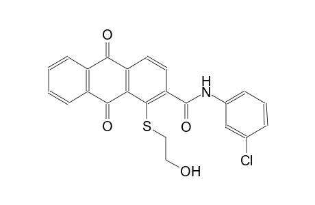 2-anthracenecarboxamide, N-(3-chlorophenyl)-9,10-dihydro-1-[(2-hydroxyethyl)thio]-9,10-dioxo-