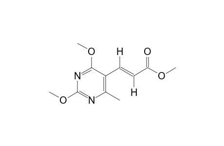 (E)-2,4-dimethoxy-6-methyl-5-pyrimidineacrylic acid, methyl ester