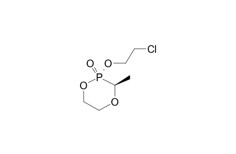 TRANS-2-OXO-2-(2'-CHLOROETHOXY)-3-METHYL-1,4,2-DIOXAPHOSPHORINANE