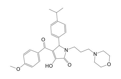 2H-pyrrol-2-one, 1,5-dihydro-3-hydroxy-4-(4-methoxybenzoyl)-5-[4-(1-methylethyl)phenyl]-1-[3-(4-morpholinyl)propyl]-