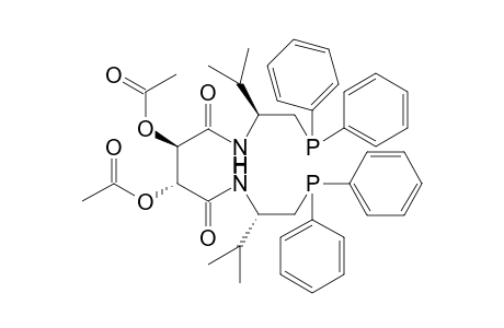 (2R,3R)-Acetic acid 2-acetyloxy-1,2-bis{[(1'S)-1'-(diphenylphosphinomethyl)-2'-methylpropylcarbamoyl]ethyl ester