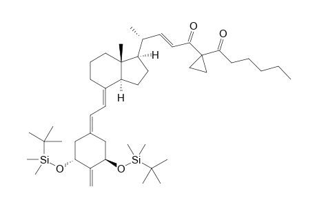 (22E)-1.alpha.-[(tert-Butyldimethylsilyl)oxy]-2-methylene-24-oxo-25-hexanoyl-26,27-cyclo-22-dehydro-19-norvitamin D3 tert-Butyldimethylsilyl Ether