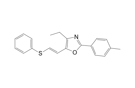 2-(4-tolyl)-4-ethyl-5-[2-(phenylthio)vinyl]-1,3-oxazole