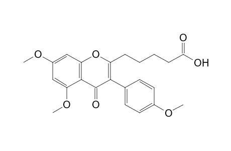 5-[4-keto-5,7-dimethoxy-3-(4-methoxyphenyl)chromen-2-yl]valeric acid