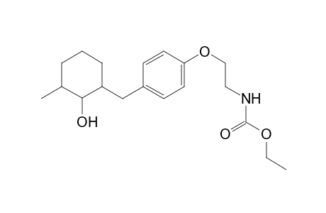 Ethyl N-{2'-{4"-[(t-3''-methyl-2''-hydroxycyclohex-1''-t-yl)methyl]phenoxy}ethyl}-carbamate
