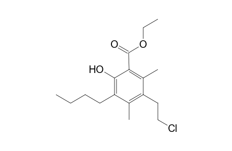 Ethyl 4-(2-Chloroethyl)-6-butyl-1-hydroxy-3,5-dimethyl-2-benzoate