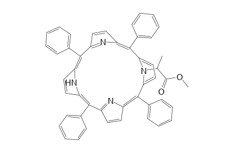 21H,23H-Porphine-21-(1-Methoxy carbonyl ethyl)- .alpha.-methyl-5,10,15,20-tetraphenyl-, methyl ester