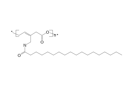 Poly(1-carboxy-2-stearoylaminomethyl-2-e-butenylene)