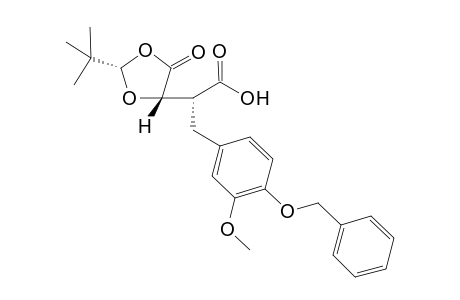 2-tert-Butyl-5-[1-carboxy-2-(4-benzyloxy-3-methoxybenzyl)]dioxolan-4-one