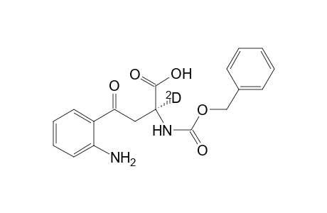 (2S)-4-(2-aminophenyl)-2-(benzyloxycarbonylamino)-2-deuterio-4-keto-butyric acid