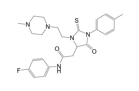 4-imidazolidineacetamide, N-(4-fluorophenyl)-1-(4-methylphenyl)-3-[2-(4-methyl-1-piperazinyl)ethyl]-5-oxo-2-thioxo-