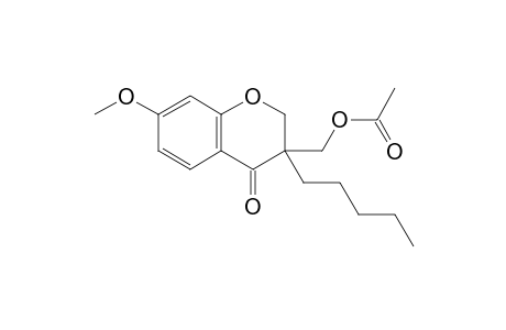 (7-methoxy-4-oxidanylidene-3-pentyl-2H-chromen-3-yl)methyl ethanoate