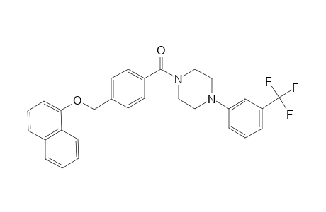 1-{4-[(1-naphthyloxy)methyl]benzoyl}-4-[3-(trifluoromethyl)phenyl]piperazine