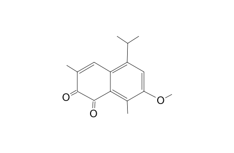 5-isopropyl-7-methoxy-3,8-dimethyl-1,2-naphthoquinone