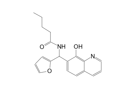 pentanamide, N-[2-furanyl(8-hydroxy-7-quinolinyl)methyl]-