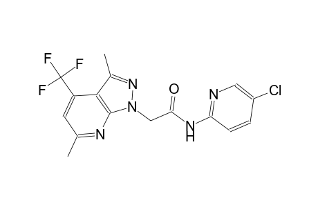 1H-pyrazolo[3,4-b]pyridine-1-acetamide, N-(5-chloro-2-pyridinyl)-3,6-dimethyl-4-(trifluoromethyl)-
