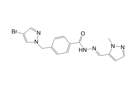 4-[(4-bromo-1H-pyrazol-1-yl)methyl]-N'-[(E)-(1-methyl-1H-pyrazol-5-yl)methylidene]benzohydrazide