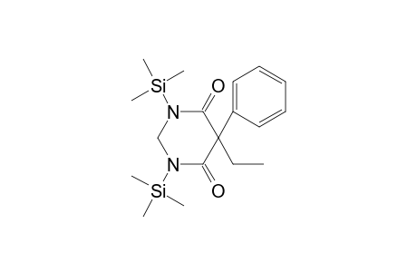 4,6(1H,5H)-Pyrimidinedione, 5-ethyldihydro-5-phenyl-1,3-bis(trimethylsilyl)-