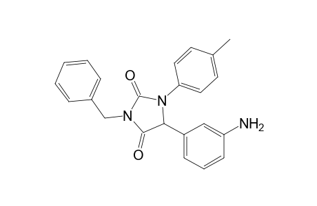 3-Benzyl-5-(m-aminophenyl)-1-(p-methylphenyl)imidazolidin-2,4-dione
