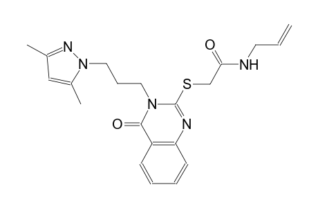 N-allyl-2-({3-[3-(3,5-dimethyl-1H-pyrazol-1-yl)propyl]-4-oxo-3,4-dihydro-2-quinazolinyl}sulfanyl)acetamide