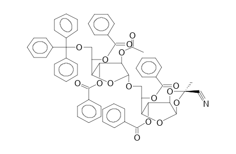 6'-O-TRITYL-3',5'-DI-O-BENZOYL-2'-O-ACETYL-BETA-D-GALACTOFURANOSYL(1'-->6)-3,5-DI-O-BENZOYL-1,2-O-(1-EXO-CYANO)ETHYLIDENE-ALPHA-D-GALACTOFURANOSE