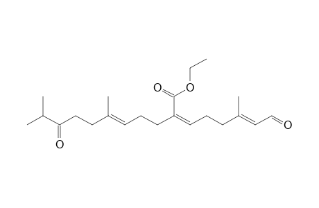 (2Z,6E)-8-keto-2-[(E)-7-keto-4,8-dimethyl-non-3-enyl]-6-methyl-octa-2,6-dienoic acid ethyl ester
