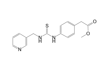 methyl [4-({[(3-pyridinylmethyl)amino]carbothioyl}amino)phenyl]acetate