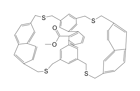 Methyl 5,16,24,35-tetrathiapentacyclo[18.18.5.1(3,37).1(7,11).1(10,14).1(18,22).1(26,30).1(29,33).1(29,43)]pentaatriaconta-nonadecaene-50-carboxylate