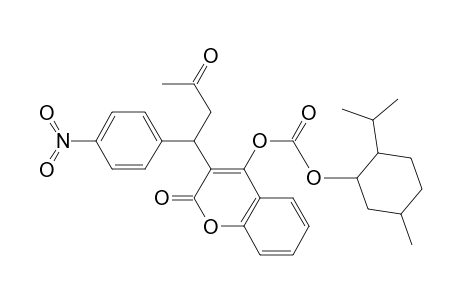 O-(1-(-)-menthyloxycarbonyl) p-nitrowarfarin